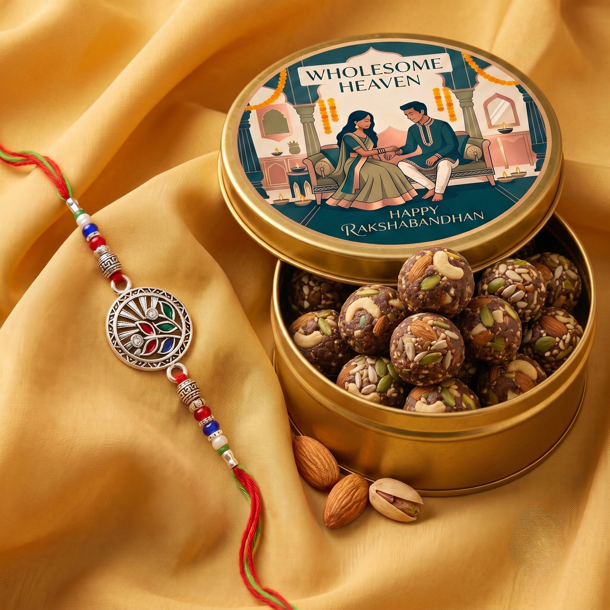 Wholesome Heaven - Ragi Nut Bites  & Rakhi Gift Hamper