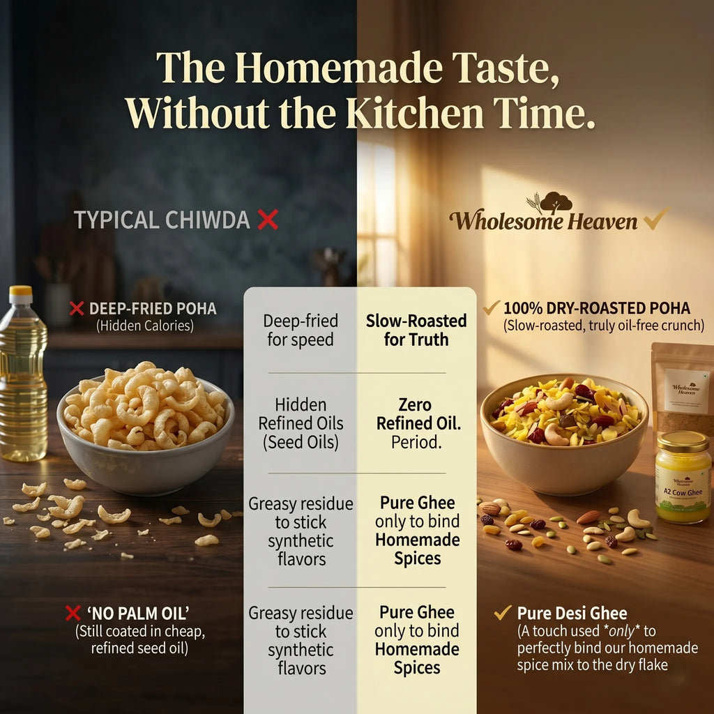 Wholesome Heaven - Ghee Roasted Dry Fruit Poha Chiwda