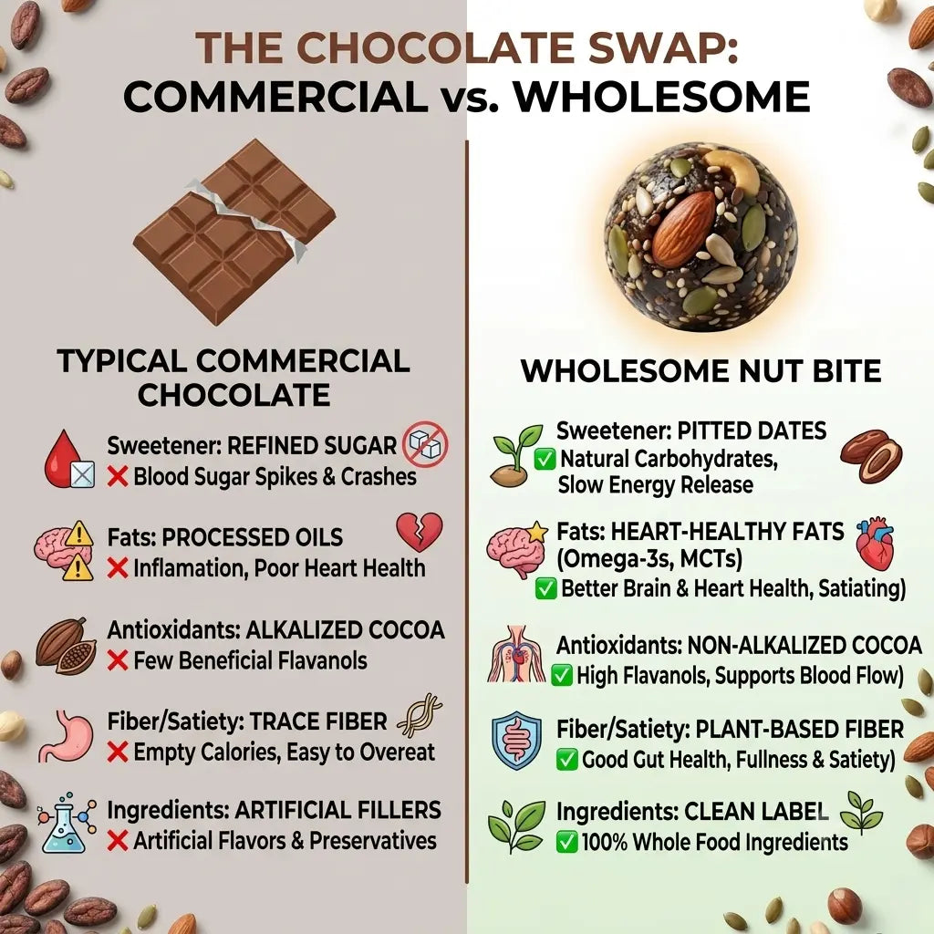 Wholesome Heaven - Chocolate Nut Bites