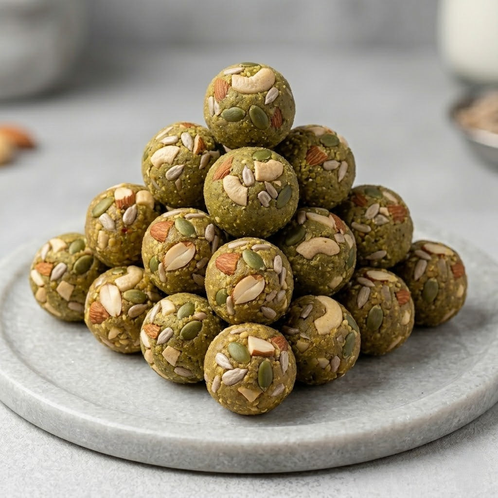 Wholesome Heaven - Moong Dal Ladoo Bites