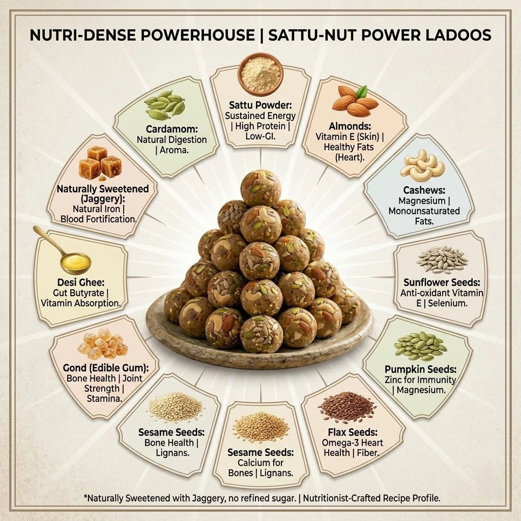 Wholesome Heaven - Sattu Nut Bites