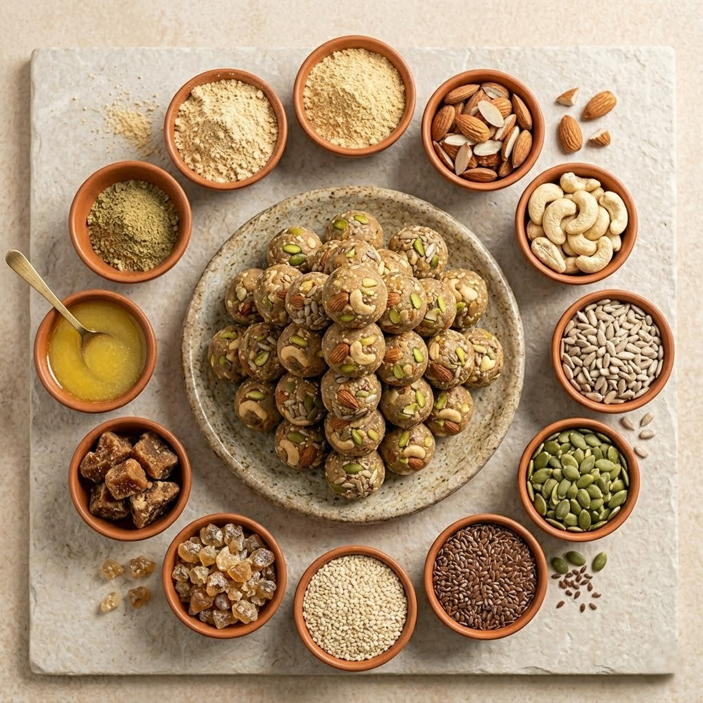 Wholesome Heaven - Sattu Nut Bites  & Rakhi Gift Hamper